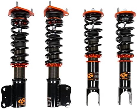 ערכת ההשעיה של CSPORT COILOVERS CMZ241-KP | תואם 88-89 Mazda 323 - Kontrol Pro Coolovers מתכוונן